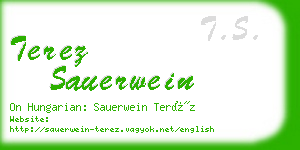 terez sauerwein business card